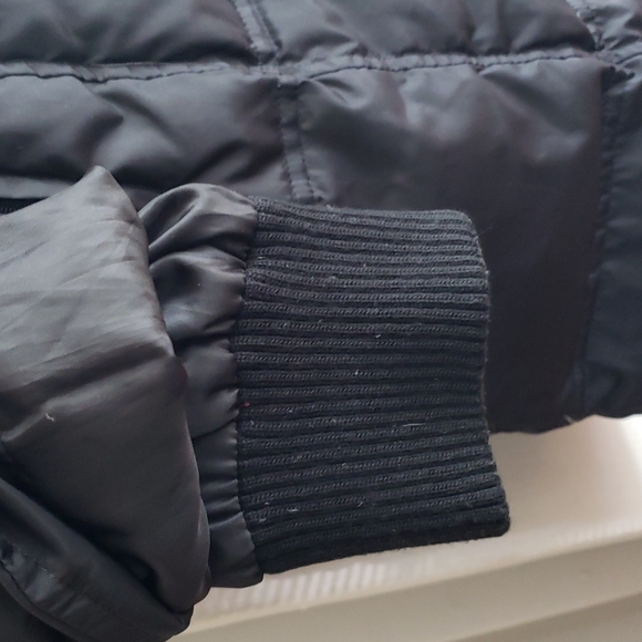 London Fog Black Puffer Long Coat - Picture 9 of 10